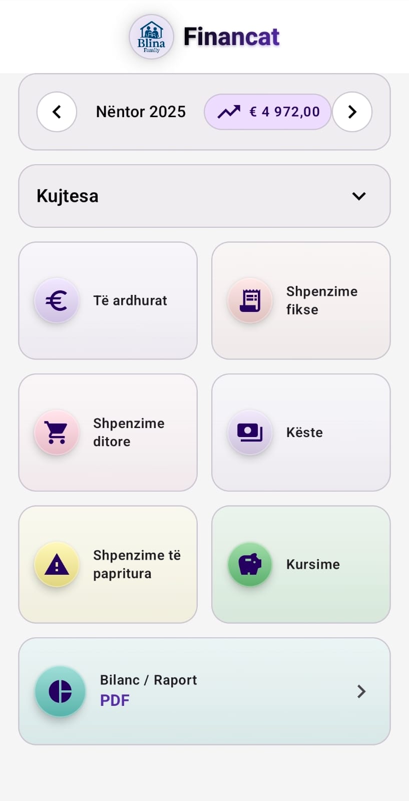 Blina Family — Financa