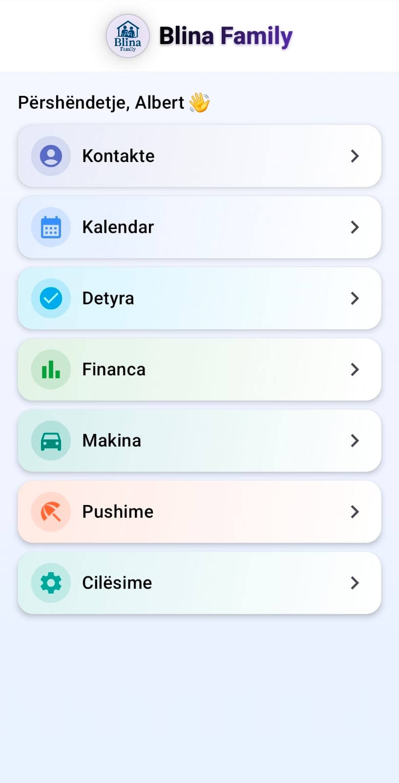 Blina Family — Kryefaqja